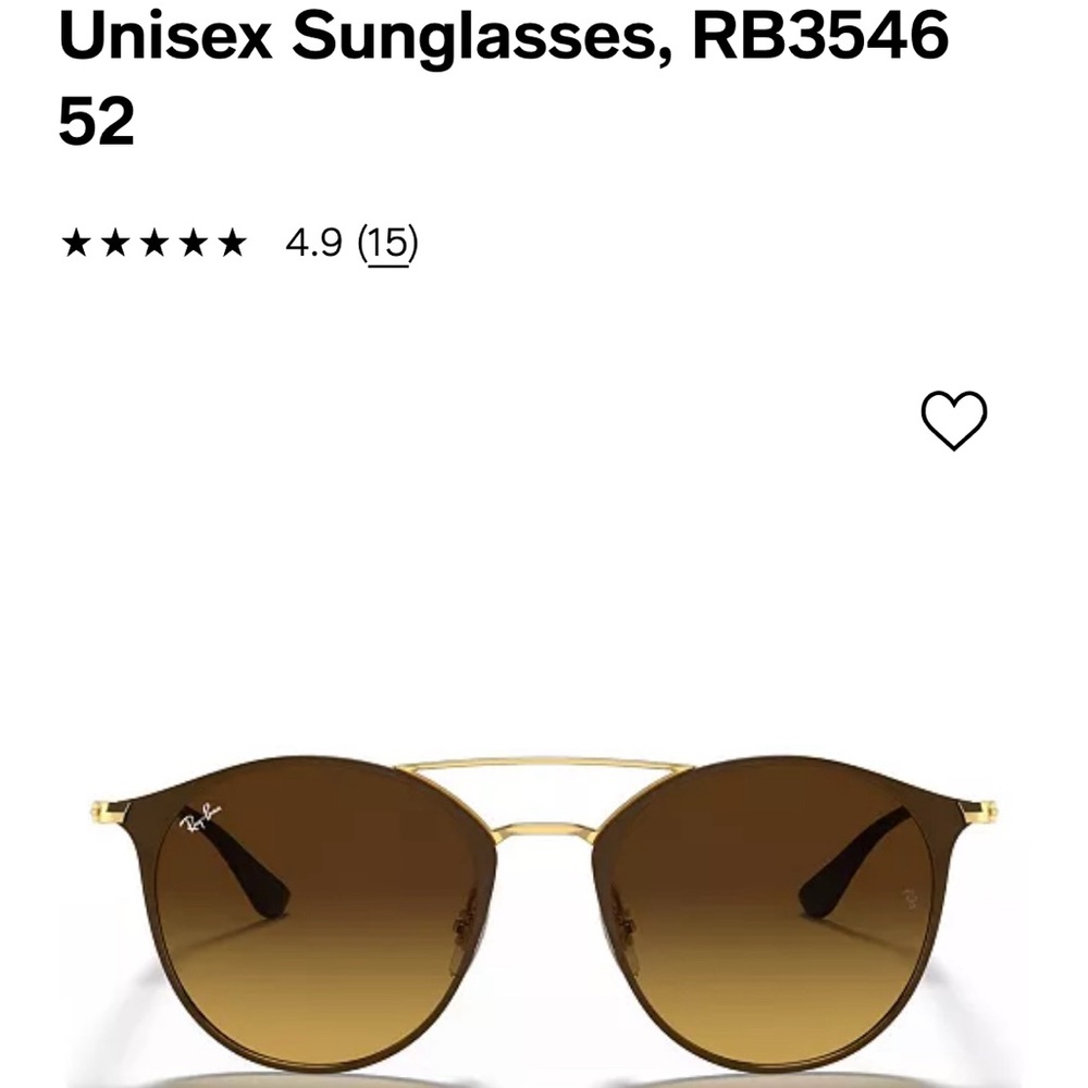 Ray-Ban Unisex Sunglasses, RB3546 52
